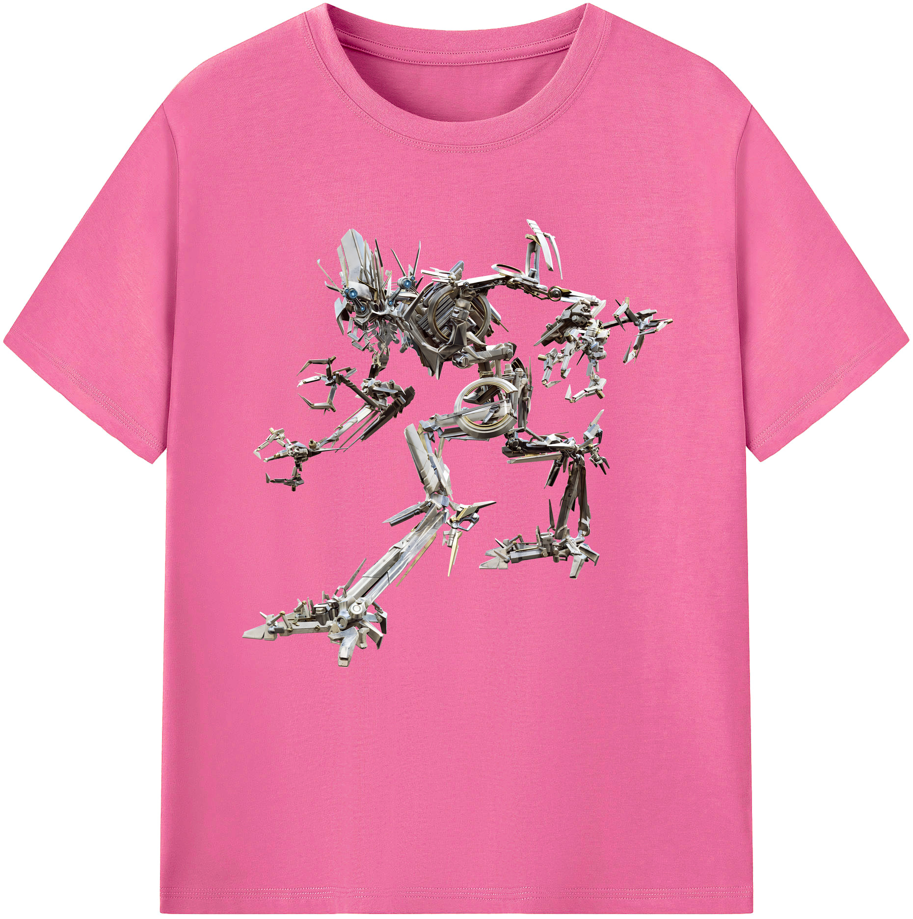 （画像用） Transformers トランスフォーマー レディースカジュアルプリントTシャツ（綿100％）